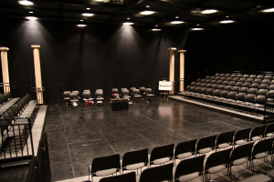 The Andrew S. Miller Center for Communication Arts Black box theater (The Greathouse Theatre)