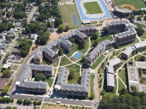 Aerial view of Woodland Glen Complex and Courtyard