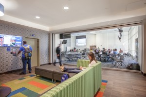 First Floor Lobby with View into Classroom